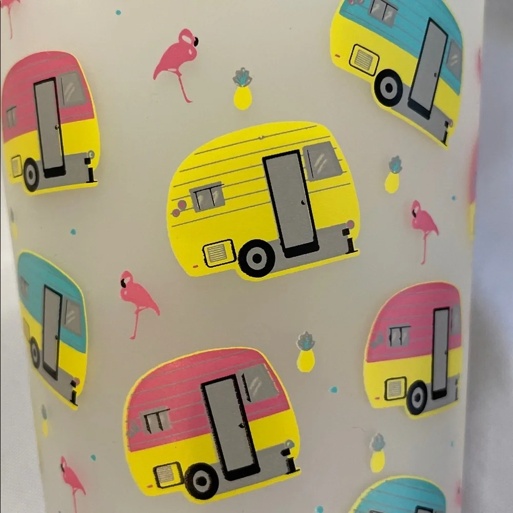 Colorful Camper Van Party Cups 6 of them.